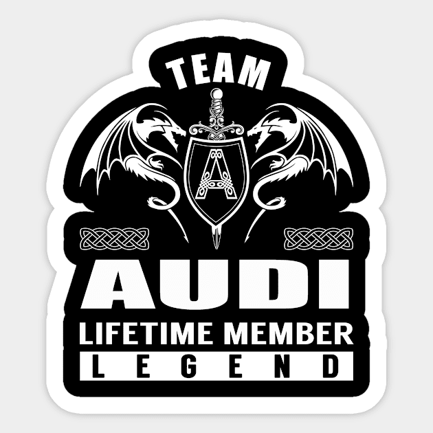 Team AUDI Lifetime Member Legend Sticker by Lizeth